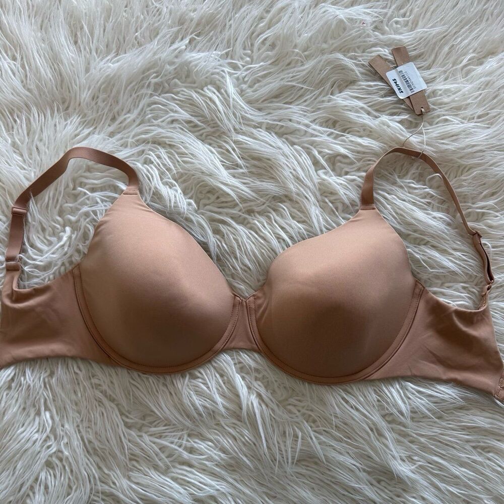 Skims Fits Everybody T-shirt Demi Bra Ochre Size 34DDD